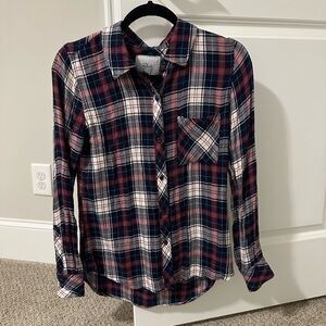 Rails plaid flannel XS